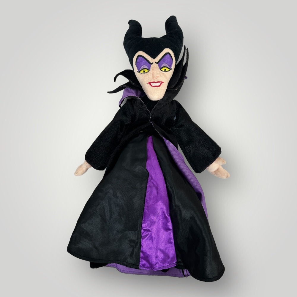 Disney Store Maleficent Plush Doll 17 Inch Sleeping Beauty Villain Soft Toy